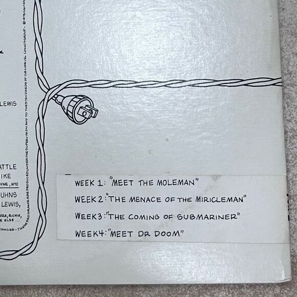 Vtg The Marvel Comics Radio Series Adventures Of The Fantastic Four Record Vinyl - Picture 3 of 9